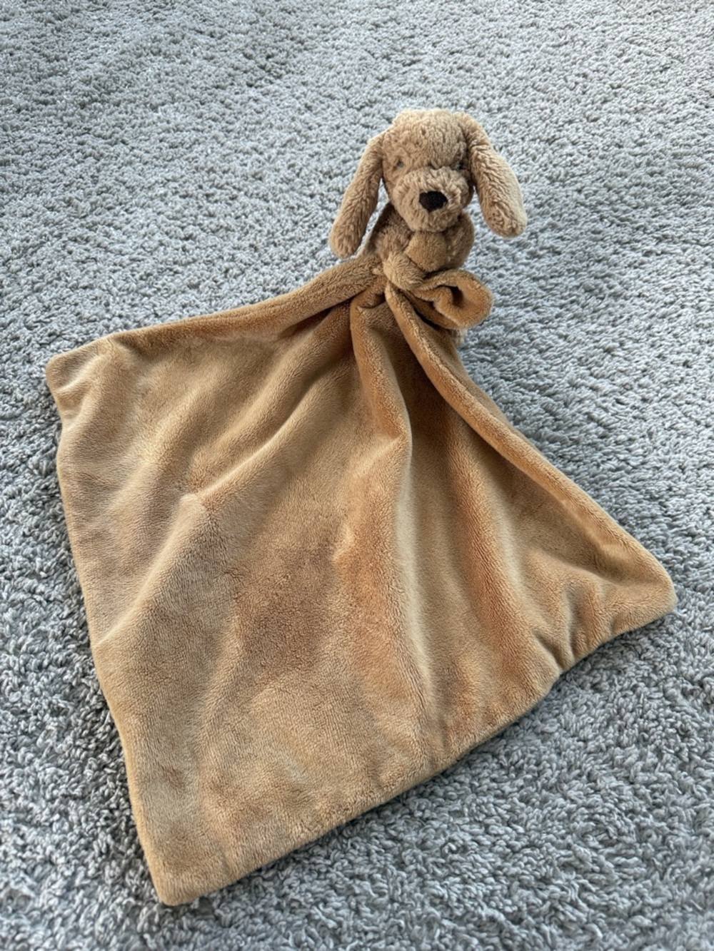 RETIRED- Jellycat Bashful Toffee Puppy Soother